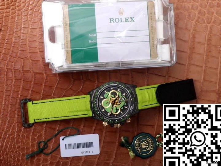 Dragon Exploded Daytona Rolex Green Edition Chronograph Carbon Dial Cosmos Fiber 0114